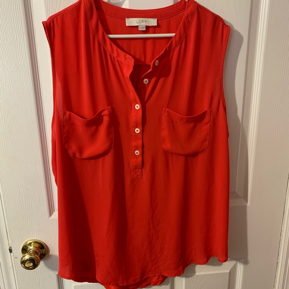 Mixed media short sleeve blouse